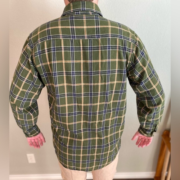 CARHARTT Men’s MEDIUM Long Sleeve Plaid  Flannel Shirt Chest Pockets MINT!!! # - Picture 3 of 7